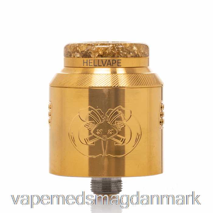 Vape Uden Nikotin Hellvape Drop Dead 2 24mm Rda Guld